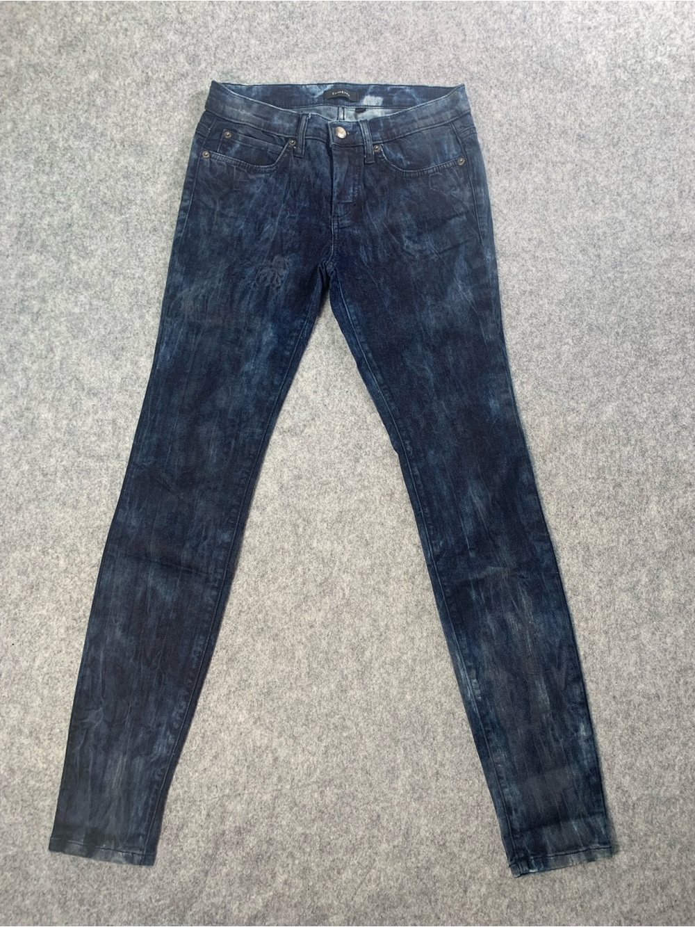 bebe Dark Blue Skinny Jeans - Washed Indigo Finish